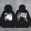 REVENGE Moon Graphic Black Hoodie