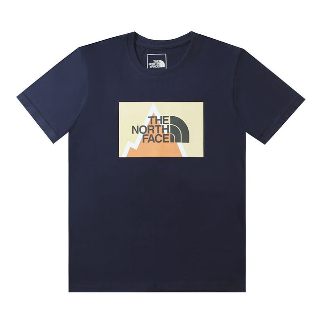 The North Face Mountain Block Navy T-Shirt Hover Image