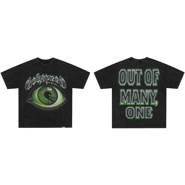 GodSpeed Green Eye Washed T-Shirt Hover Image