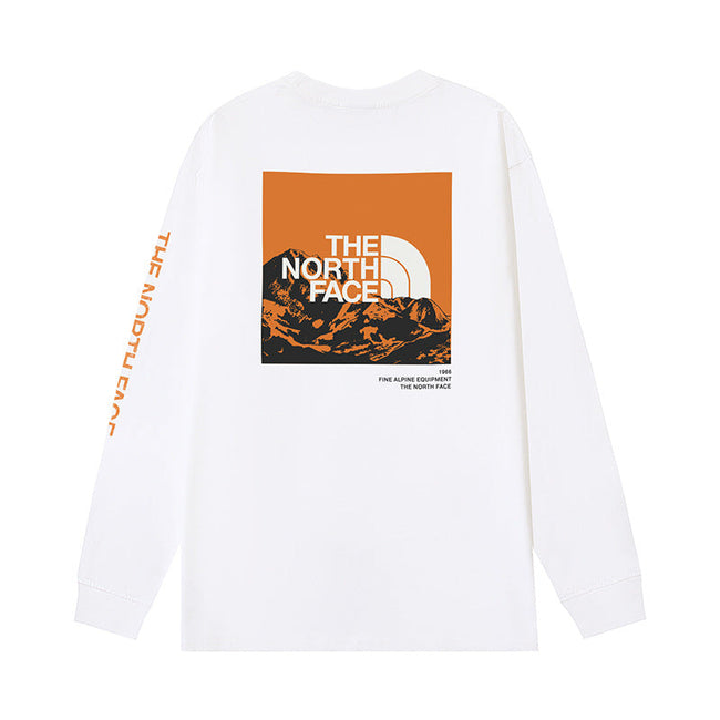 The North Face Fine Alpine Equipment Mountain Graphic Long Sleeve T-Shirt – White Hover Image