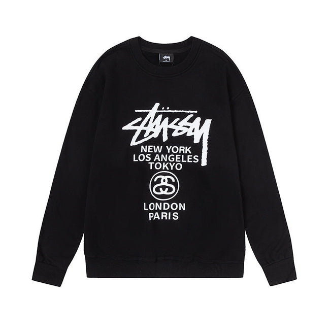 STUSSY 8 Ball Back Graphic Zip Hoodie Hover Image
