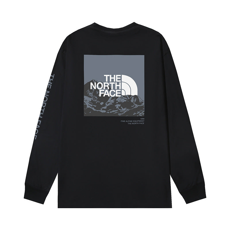 The North Face Fine Alpine Equipment Mountain Graphic Long Sleeve T-Shirt – Black