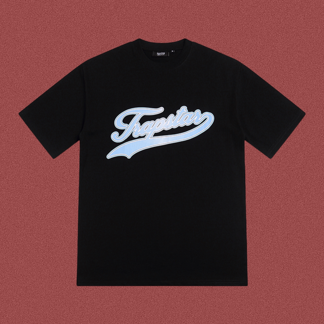 TRAPSTAR Script Logo Black T-Shirt Hover Image