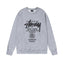 STUSSY World Tour Grey Crewneck Sweatshirt