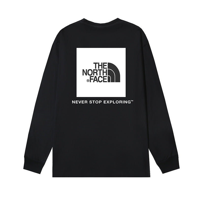 The North Face Box Logo Never Stop Exploring Long Sleeve T-Shirt – Black