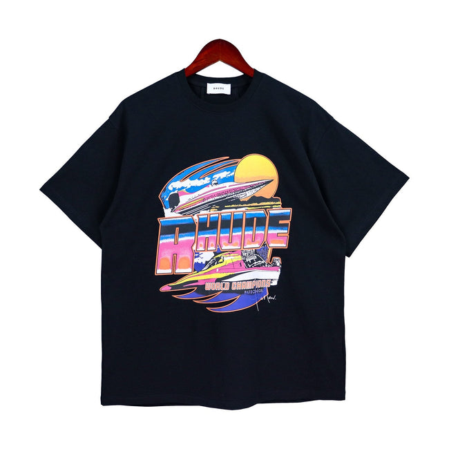 RHUDE World Champions Yacht Graphic T-Shirt Hover Image