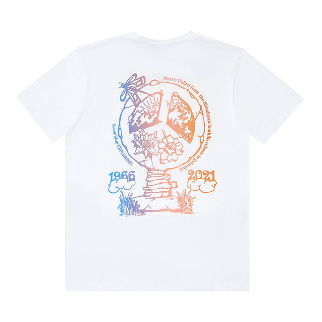The North Face Eco Globe Gradient White T-Shirt Hover Image