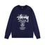 STUSSY World Tour Navy Crewneck Sweatshirt