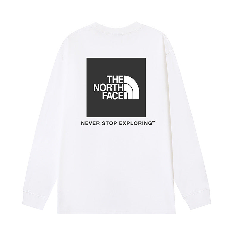 The North Face Box Logo Never Stop Exploring Long Sleeve T-Shirt – White