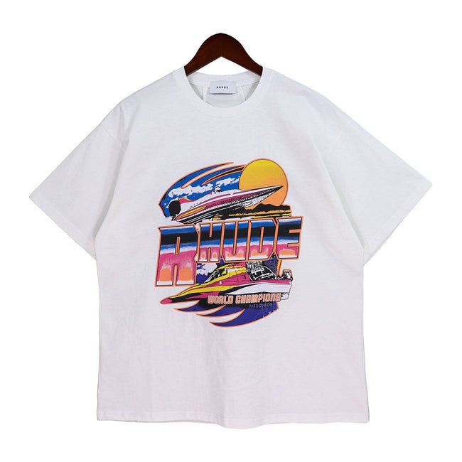 RHUDE World Champions Yacht Graphic T-Shirt Hover Image