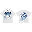 REVENGE Blue Skull Graphic T-Shirt