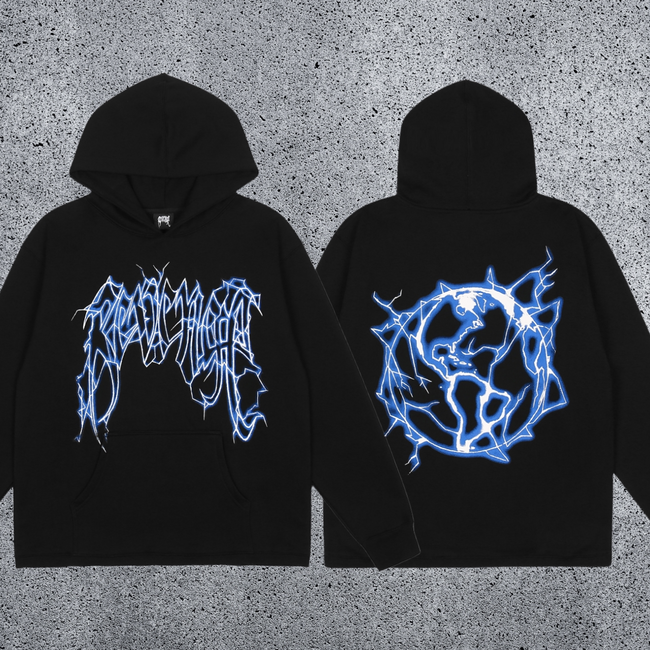 REVENGE Electric Skull Hoodie Hover Image