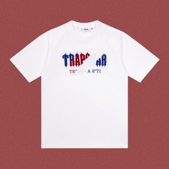 TRAPSTAR It's A Secret Multi Color Terry Logo White T-Shirt Hover Image