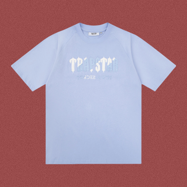 TRAPSTAR It's A Secret Terry Logo Light Blue T-Shirt Hover Image