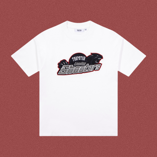 TRAPSTAR London Shooters Terry Logo White T-Shirt Hover Image