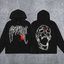 REVENGE Spider Skull Graphic Hoodie – Black
