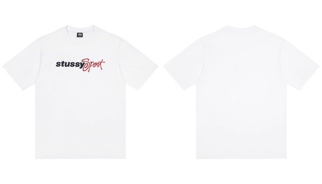 STUSSY Sport Logo T-Shirt – White Hover Image