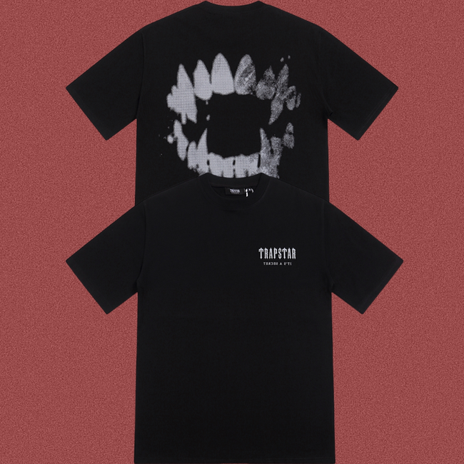 TRAPSTAR Shadow Logo Graphic Black T-Shirt Hover Image
