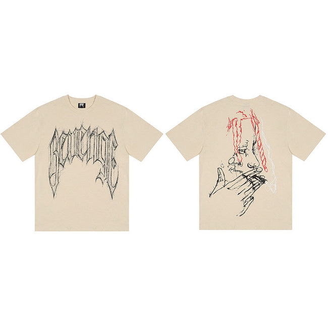 REVENGE Sketch Portrait T-Shirt Hover Image