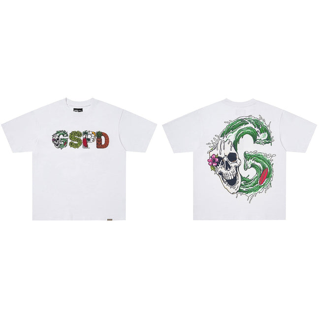 GodSpeed GSPD Surf Skull Graphic T-Shirt Hover Image
