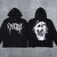 REVENGE Skull Graphic Pullover Hoodie