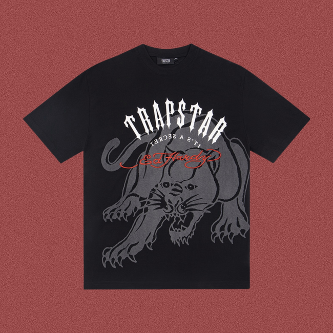 TRAPSTAR Panther Graphic Print T-Shirt Black Hover Image