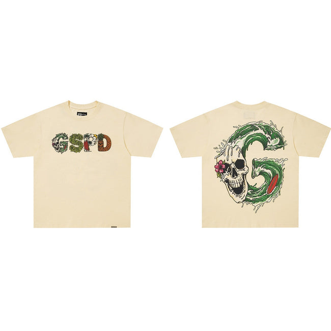 GodSpeed GSPD Surf Skull Graphic T-Shirt Hover Image