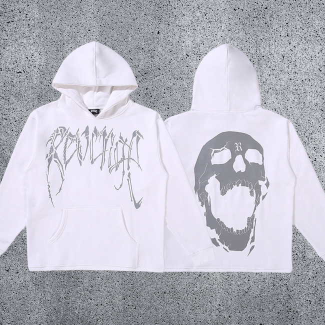 REVENGE Skull Graphic Hoodie Hover Image
