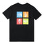 The North Face Quad Box Logo Black T-Shirt