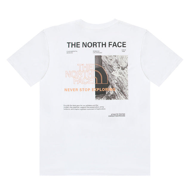 The North Face Mountain Texture Heritage White T-Shirt Hover Image