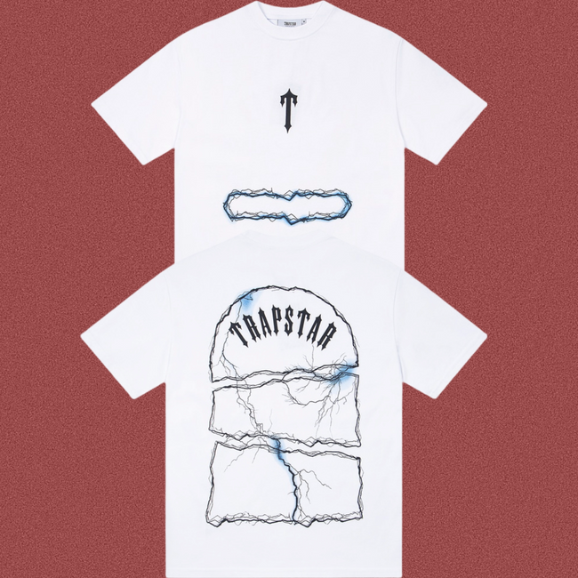 TRAPSTAR Lightning Crack Logo T-Shirt Hover Image