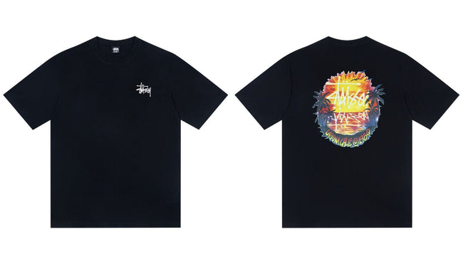 STUSSY Sunset Palm T-Shirt Hover Image