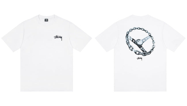 STUSSY Chain Graphic T-Shirt Hover Image