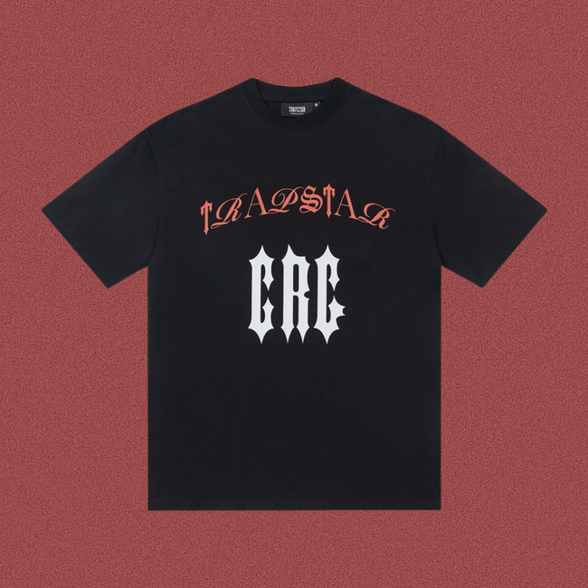 TRAPSTAR Gothic Logo Black T-Shirt Hover Image