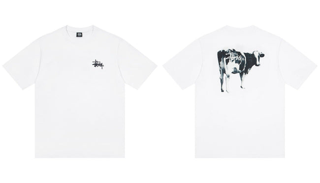 STUSSY Cow Graphic T-Shirt Hover Image