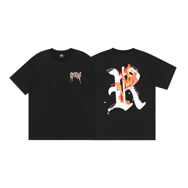 REVENGE Flame Graphic T-Shirt Hover Image
