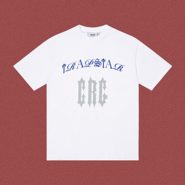 TRAPSTAR Gothic Logo White T-Shirt Hover Image