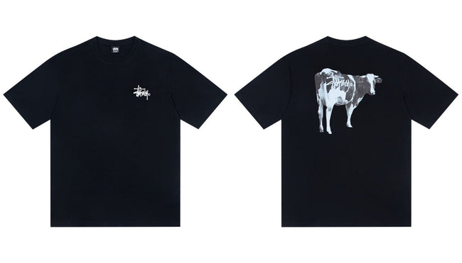 STUSSY Cow Graphic T-Shirt Hover Image