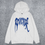 REVENGE Blue Embroidered Logo Hoodie