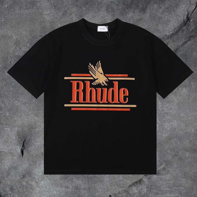 RHUDE Eagle Graphic T-Shirt – Black Hover Image