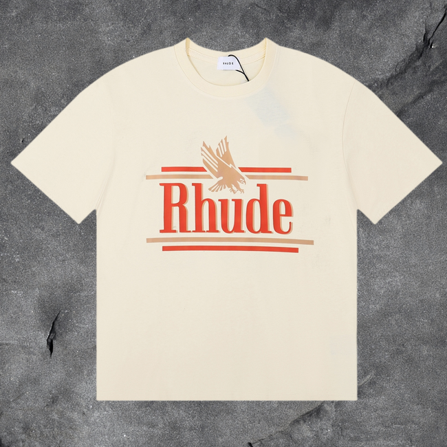 RHUDE Eagle Graphic T-Shirt – Cream Hover Image