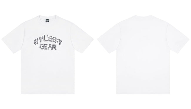 STUSSY Gear Graphic T-Shirt – White Hover Image