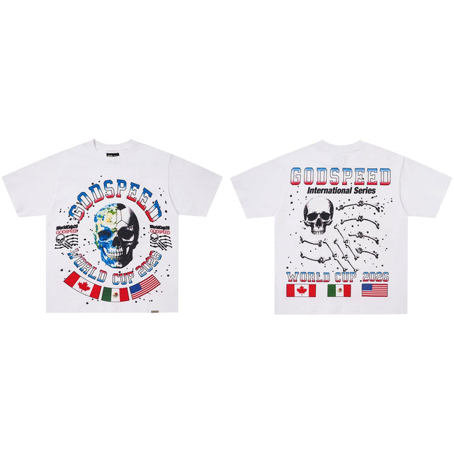 GodSpeed World Cup 2026 Skull T-Shirt Hover Image