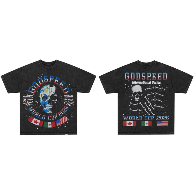 GodSpeed World Cup 2026 Skull T-Shirt Hover Image