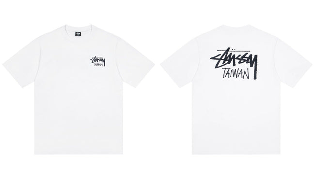 STUSSY Taiwan Logo T-Shirt – White Hover Image