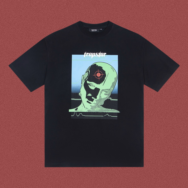 TRAPSTAR Graphic Print Black T-Shirt Hover Image