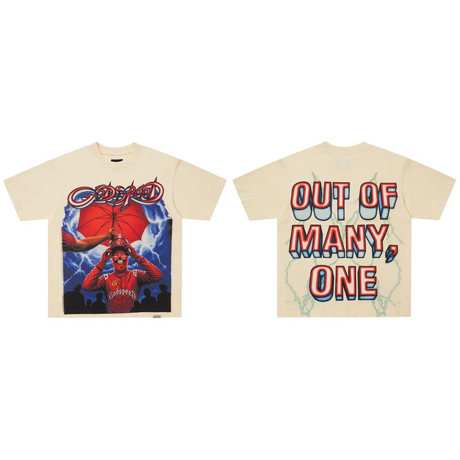 GodSpeed Out of Many One Cream T-Shirt Hover Image