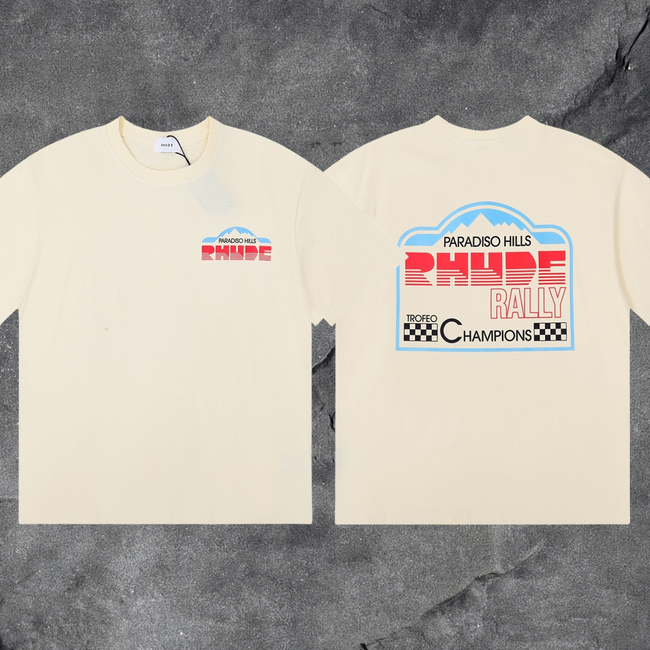 RHUDE Paradiso Hills Rally Graphic T-Shirt Hover Image