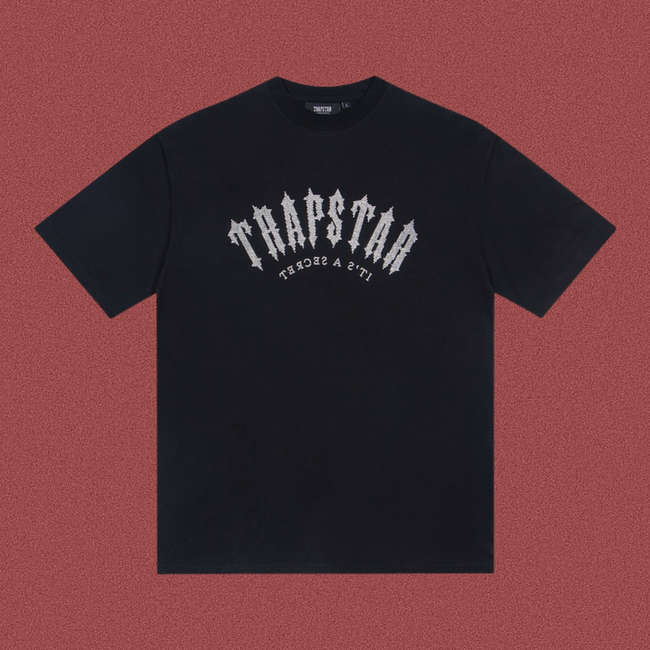 TRAPSTAR Crystal Logo T-Shirt Black Hover Image