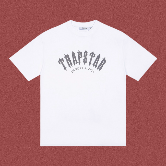 TRAPSTAR Crystal Arch Logo T-Shirt White Hover Image